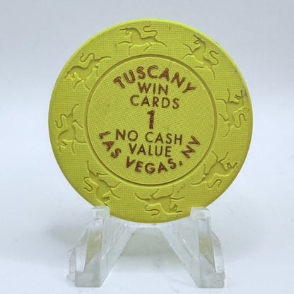Tuscany Las Vegas Nevada 2006 $1 Win Cards Chips E5281