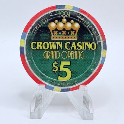 Crown New Orleans Louisiana 'Grand Opening' LE $5 Casino Chip