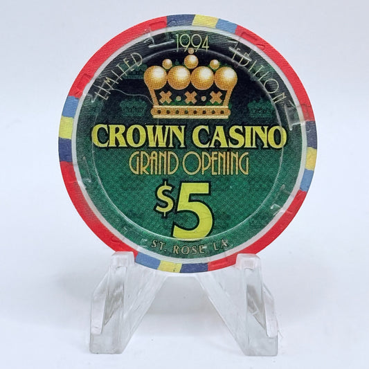 Crown New Orleans Louisiana 'Grand Opening' LE $5 Casino Chip