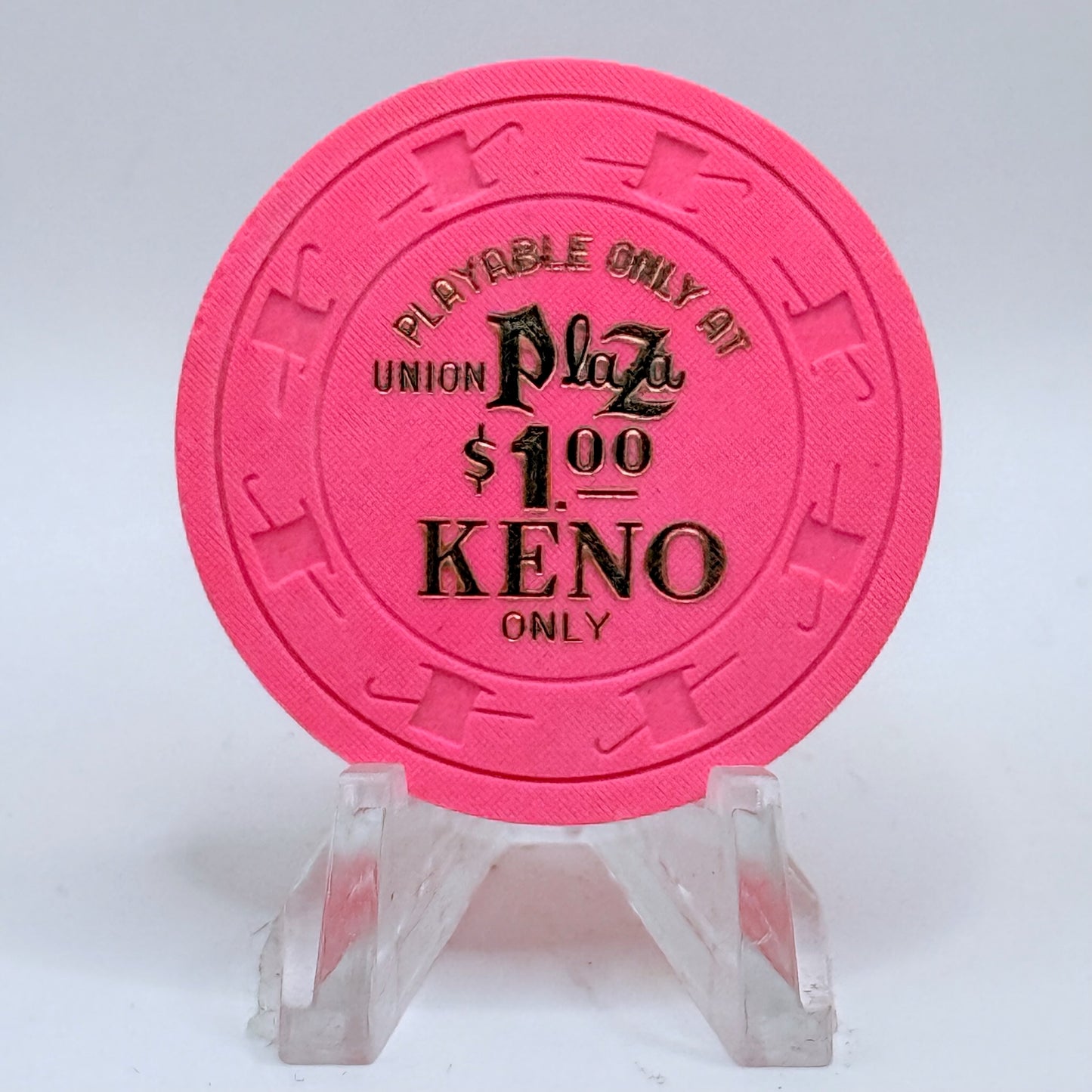 Union Plaza Las Vegas Nevada 1980s $1 NCV Casino Chip N2915