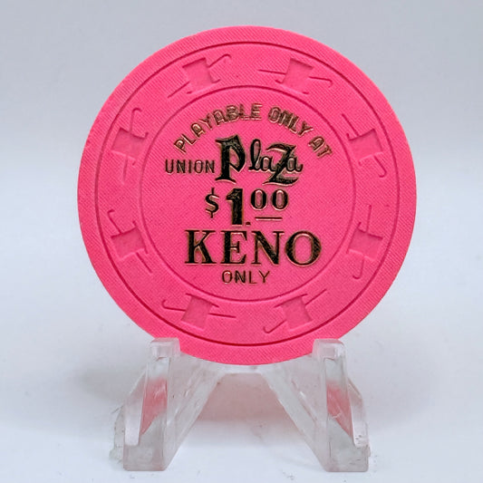 Union Plaza Las Vegas Nevada 1980s $1 NCV Casino Chip N2915