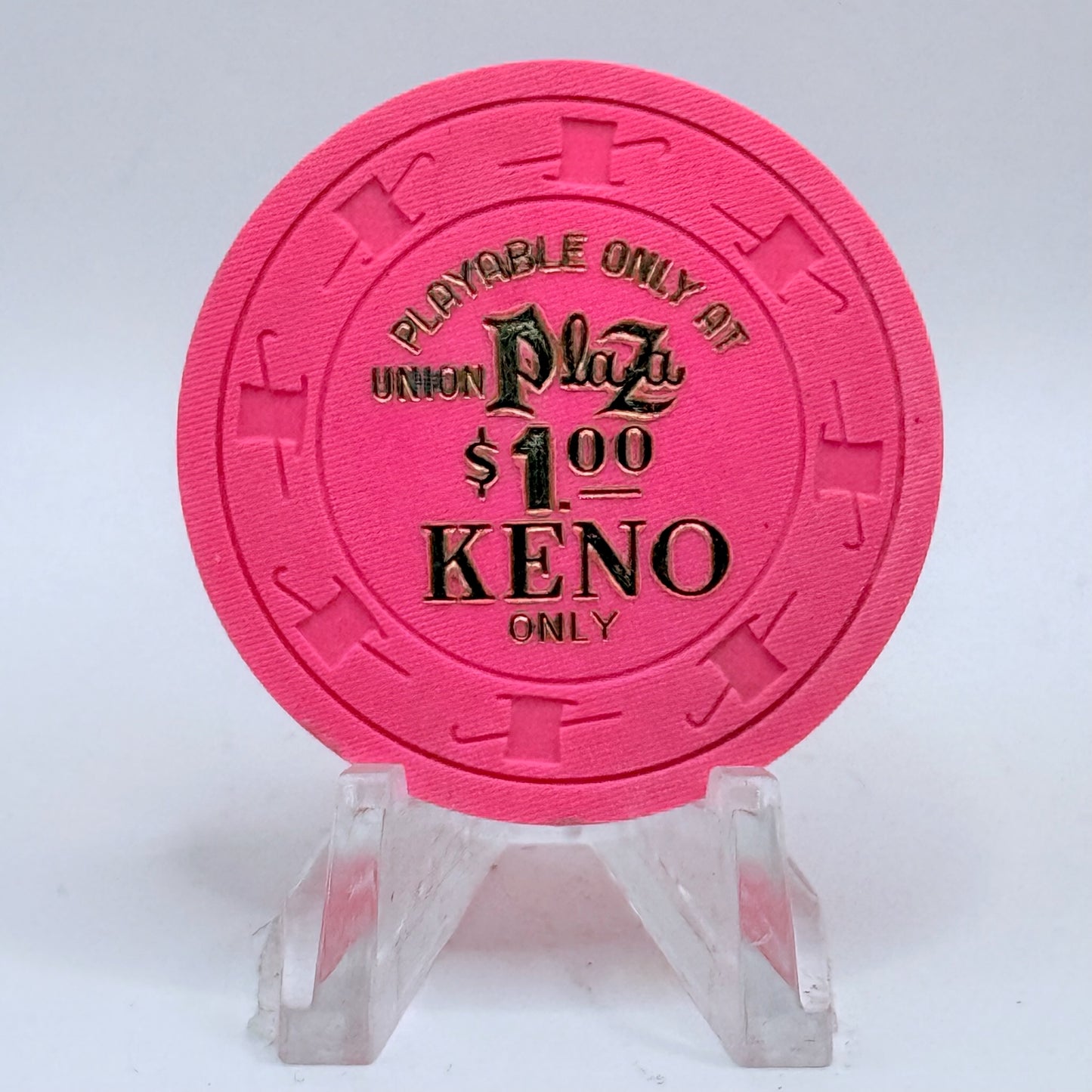 Union Plaza Las Vegas Nevada 1980s $1 NCV Casino Chip N2915