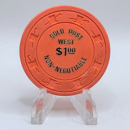 Gold Dust West Reno Nevada 1980s $1 NCV Casino Chip N2943