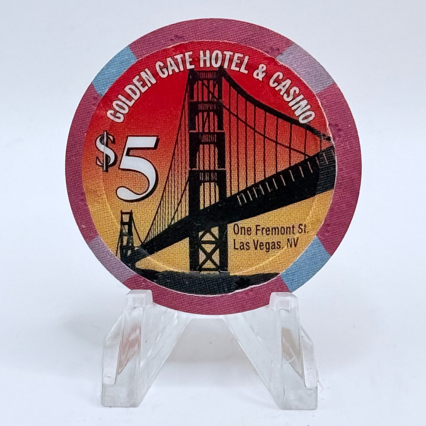 Golden Gate Las Vegas Nevada 2003 $5 Casino Chip E0641
