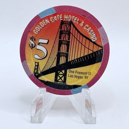 Golden Gate Las Vegas Nevada 2003 $5 Casino Chip E0641