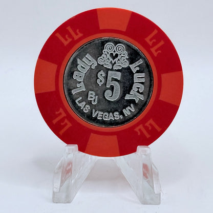 Lady Luck Las Vegas Nevada 1999 $5 Casino Chip V4733