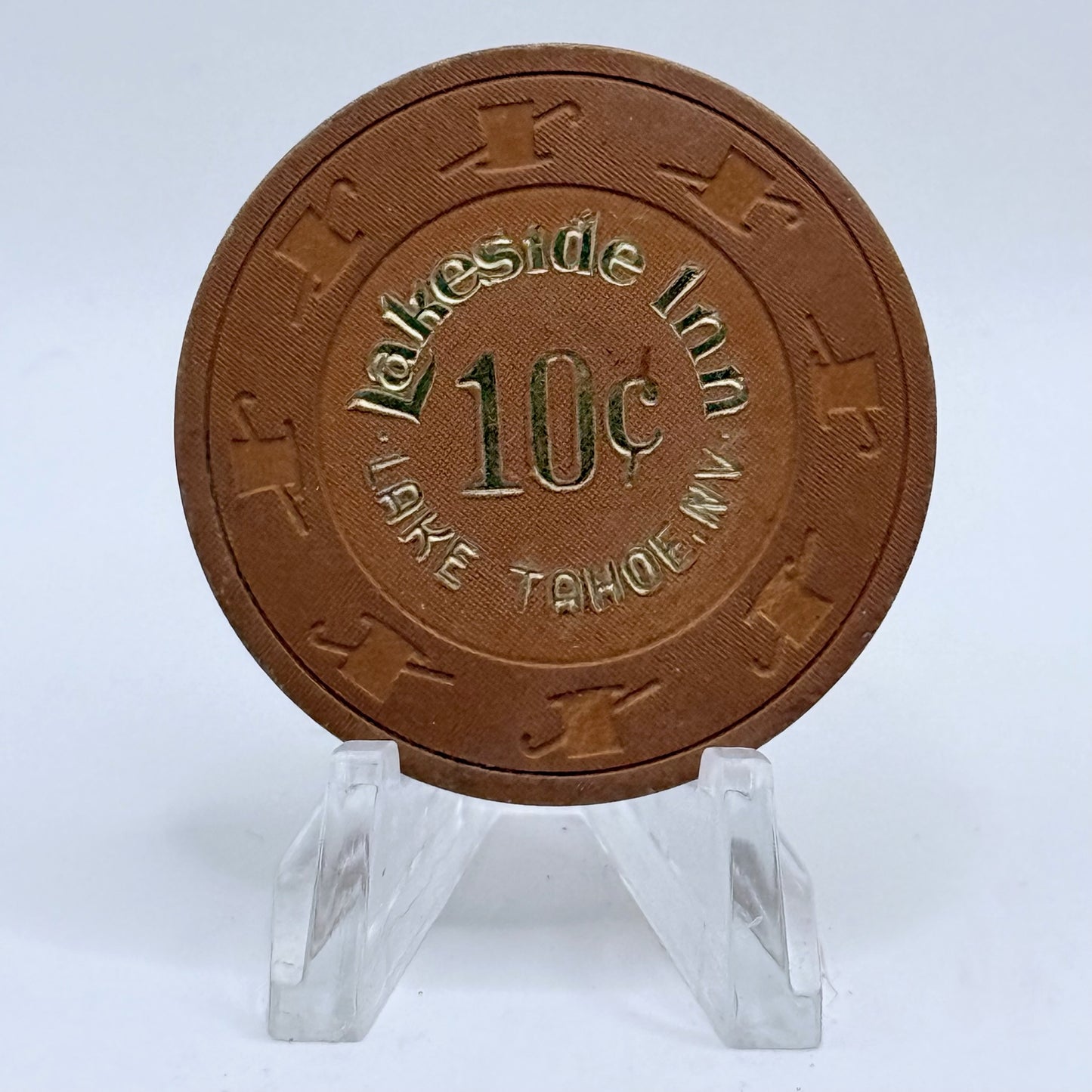 Lakeside Inn Lake Tahoe Nevada 1985 $0.10 Casino Chip N5213