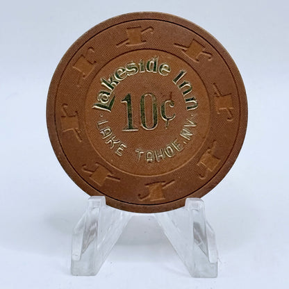 Lakeside Inn Lake Tahoe Nevada 1985 $0.10 Casino Chip N5213
