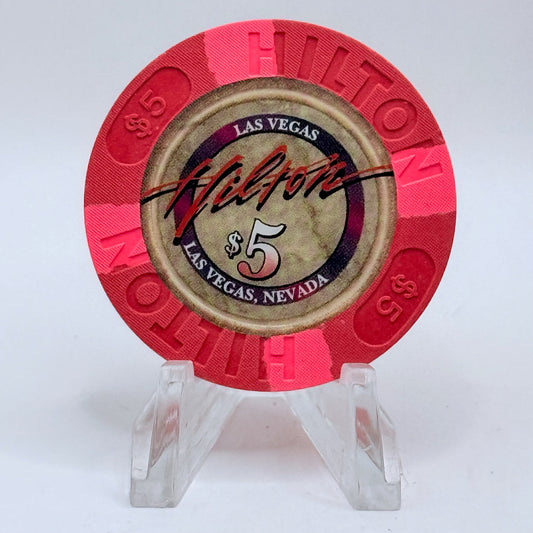 Las Vegas Hilton Las Vegas Nevada 2002 $5 Casino Chip V9020