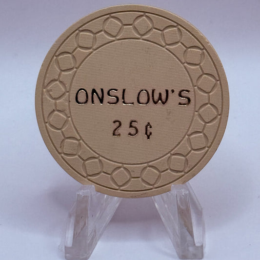 Onslow's Vancouver Washington $0.25 Casino Chip