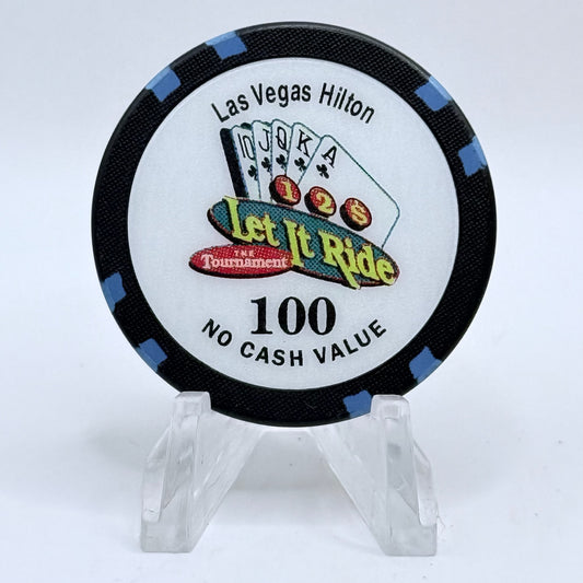 Las Vegas Hilton Las Vegas Nevada 1997 'Let It Ride, Tournament Chip' $100 NCV Casino Chip N8692