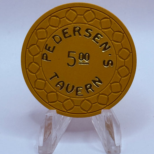 Pedersen's Tavern Vancouver Washington $5 Casino Chip