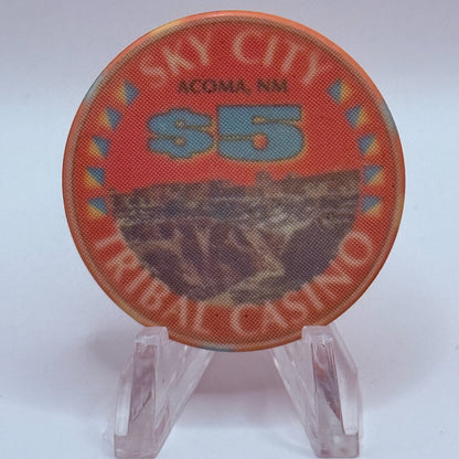 Sky City Casino Acoma New Mexico $5 Casino Chip