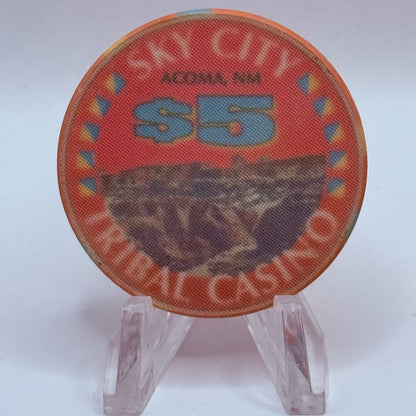 Sky City Casino Acoma New Mexico $5 Casino Chip
