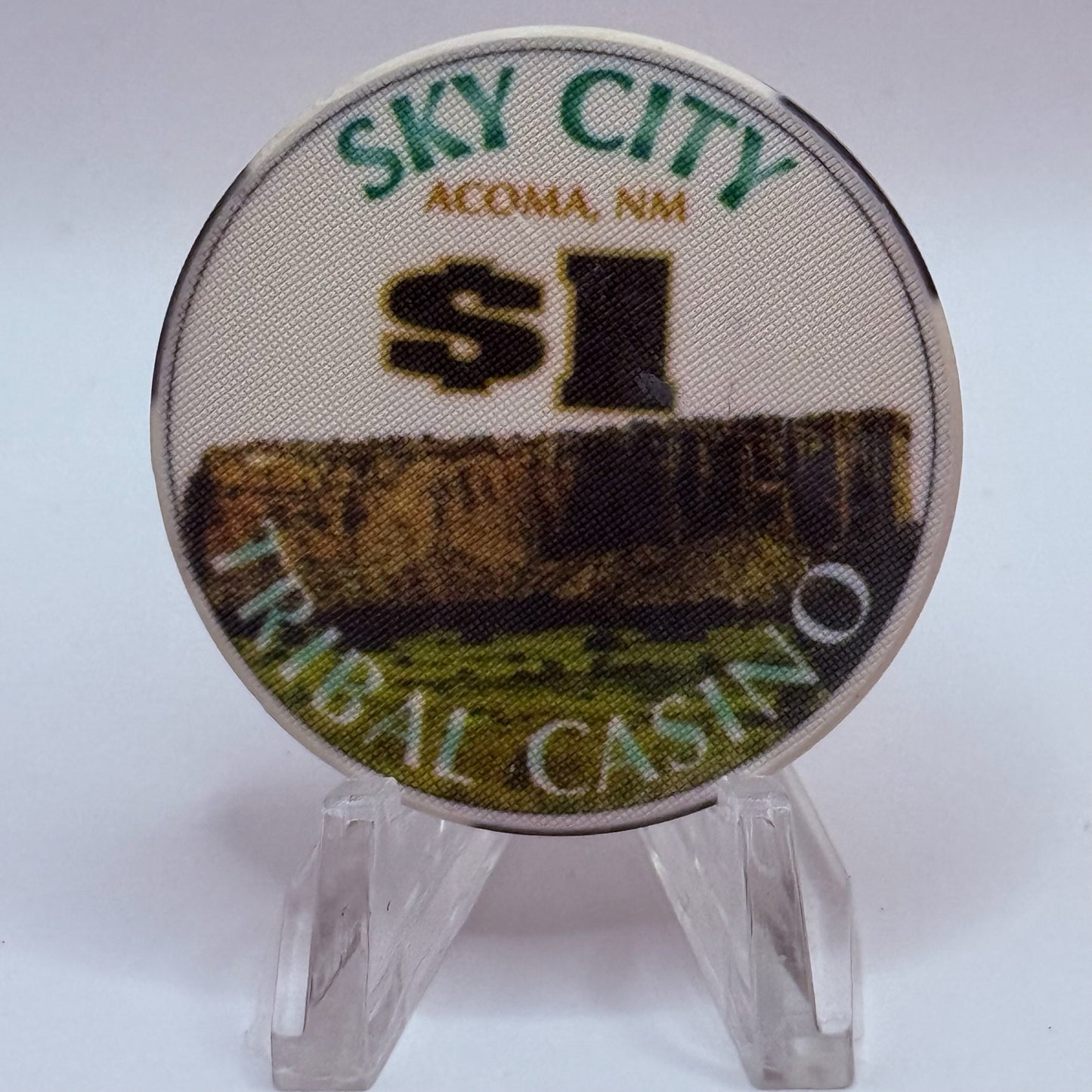 Sky City Casino Acoma New Mexico 1995 $1 Casino Chip