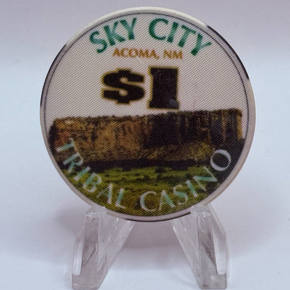 Sky City Casino Acoma New Mexico 1995 $1 Casino Chip