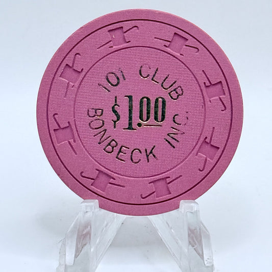 Inc. 101 Club Bonbeck N. Las Vegas Nevada 1969 $1 Casino Chip N1308