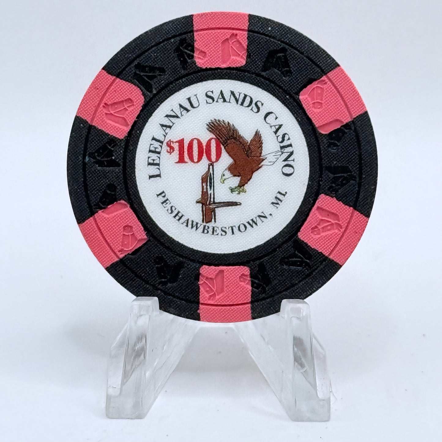 Leelanau Sands Casino Peshawbestown Michigan Series 7 $100 Casino Chip