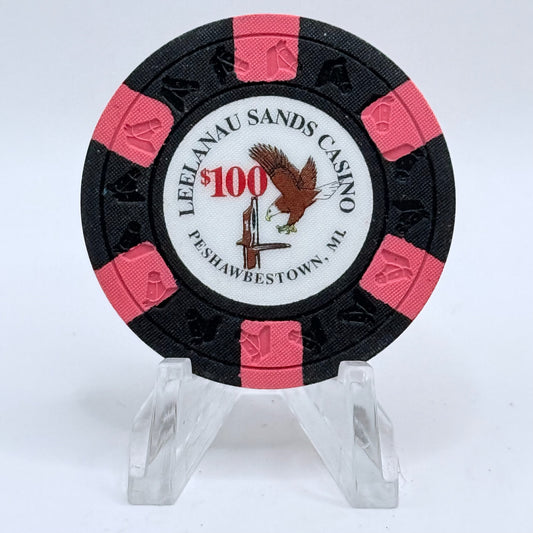 Leelanau Sands Casino Peshawbestown Michigan Series 7 $100 Casino Chip