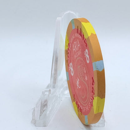 Aria Resort & Casino Las Vegas Nevada 2013 'Year of the Snake' LE $8 Casino Chip D1021