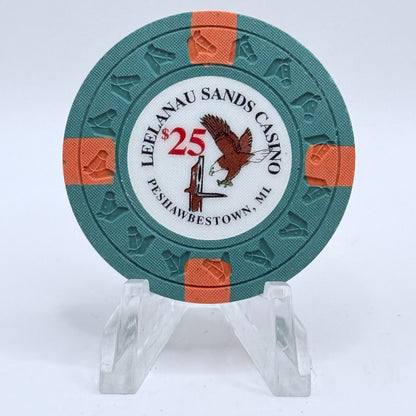 Leelanau Sands Casino Peshawbestown Michigan Series 9 $25 Casino Chip