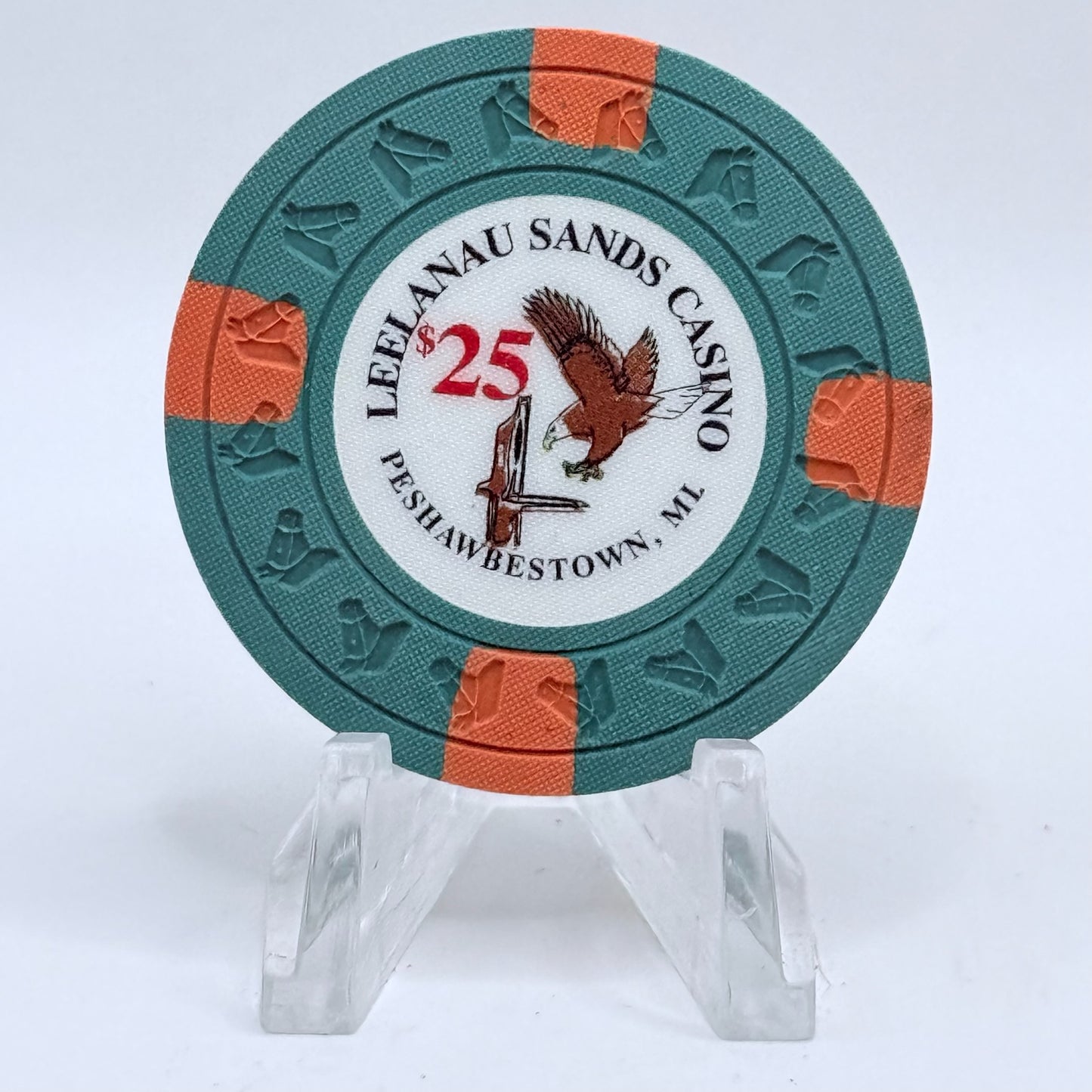 Leelanau Sands Casino Peshawbestown Michigan Series 9 $25 Casino Chip