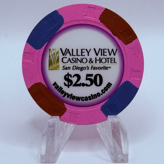 Valley View Casino Valley Center California $2.50 Casino Chip
