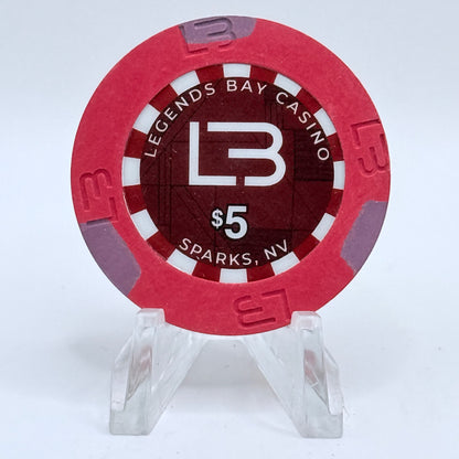 Legends Bay Casino Sparks Nevada 2022 $5 Casino Chip D3778