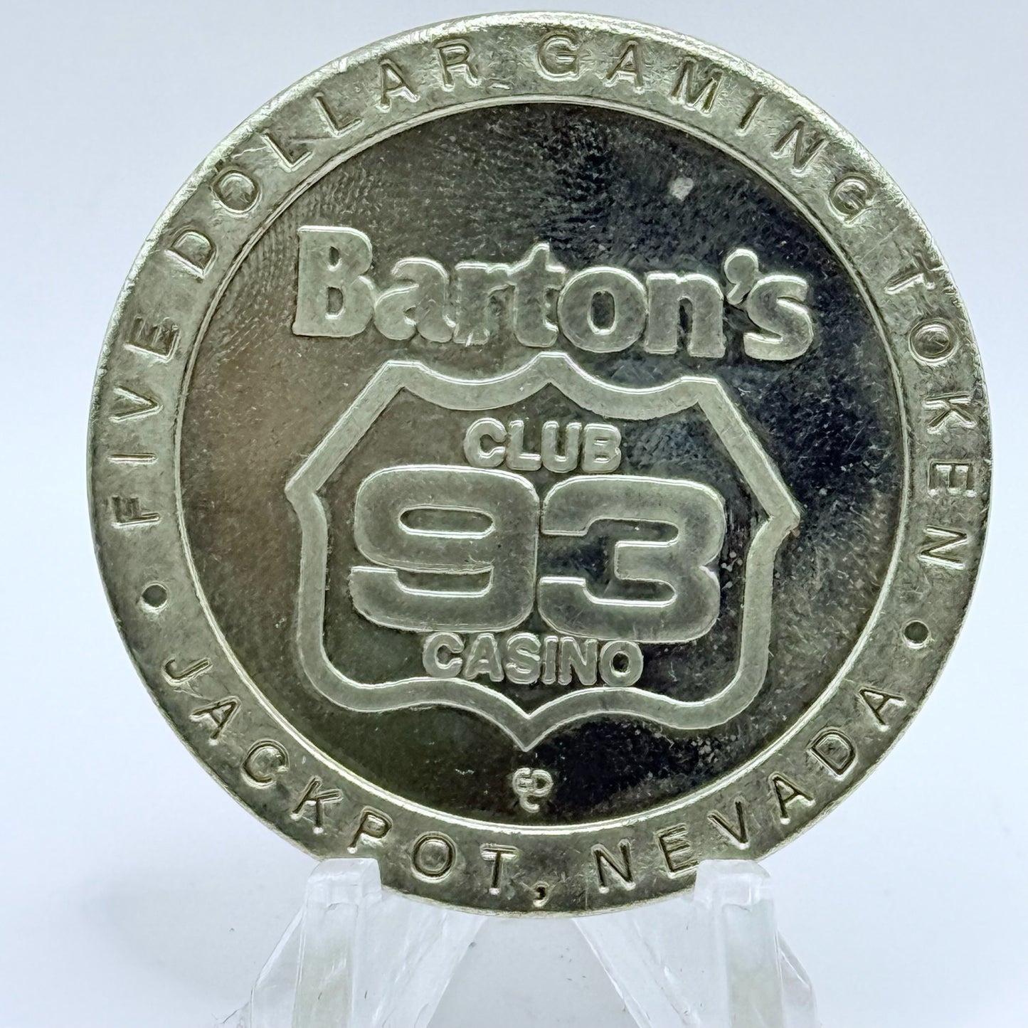 Casino 93 Jackpot Nevada 1997 'Capricorn' $5 Slot Tokens