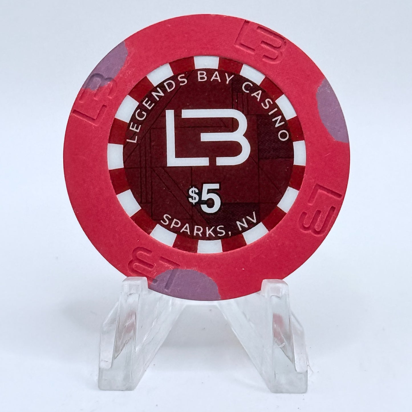 Legends Bay Casino Sparks Nevada 2022 $5 Casino Chip D3778