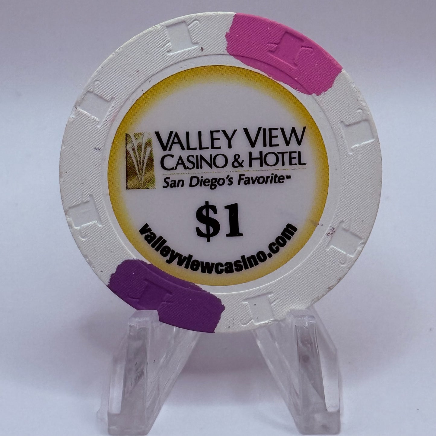 Valley View Casino Valley Center California $1 Casino Chip
