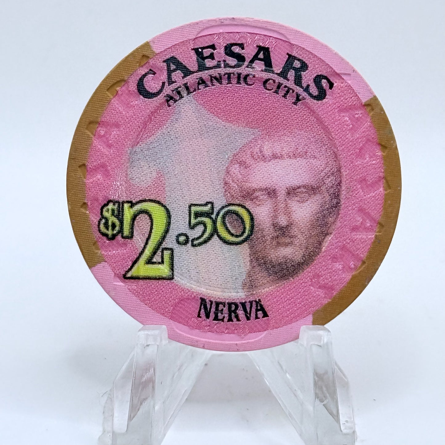 Caesars Atlantic City New Jersey $2.50 Casino Chip