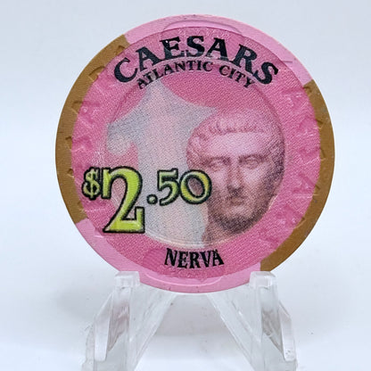 Caesars Atlantic City New Jersey $2.50 Casino Chip