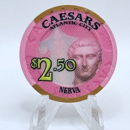 Caesars Atlantic City New Jersey $2.50 Casino Chip