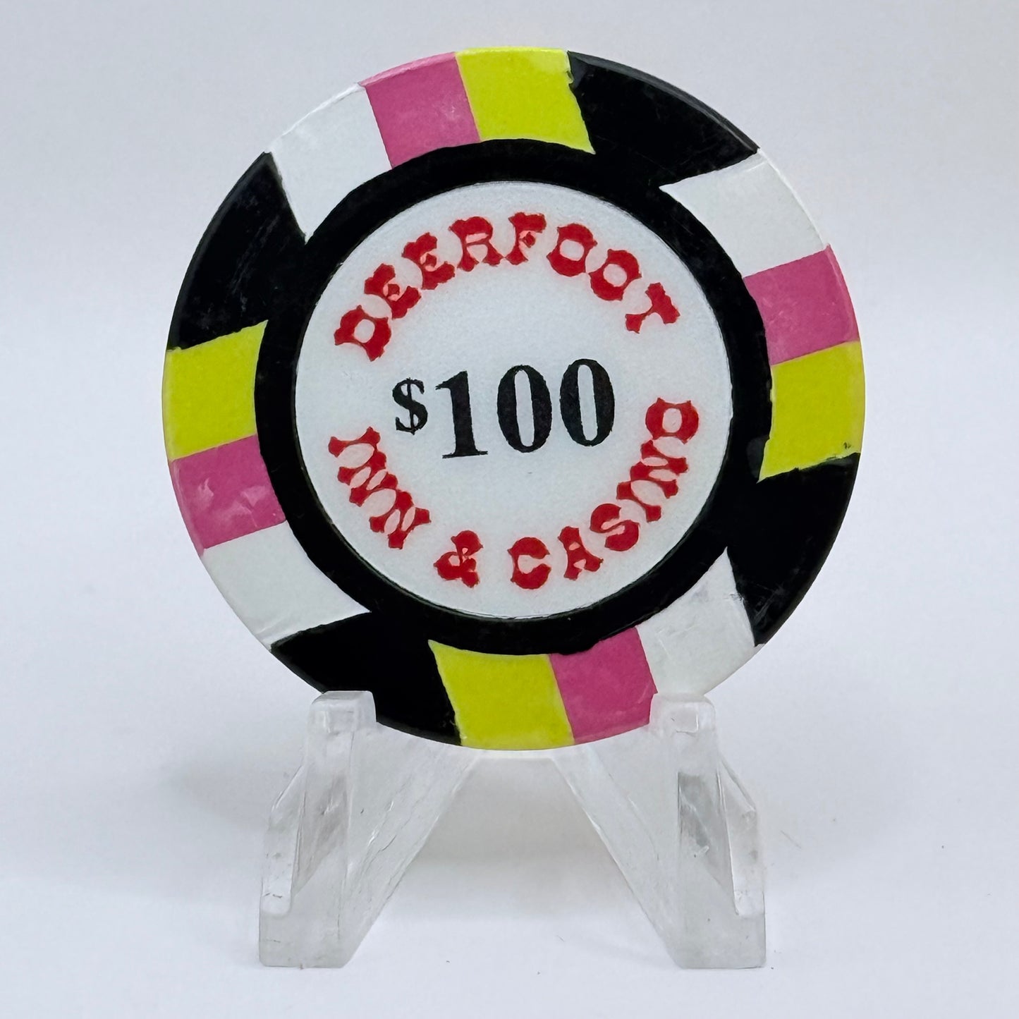 Deerfoot Inn & Casino Calgary Alberta $100 Casino Chip