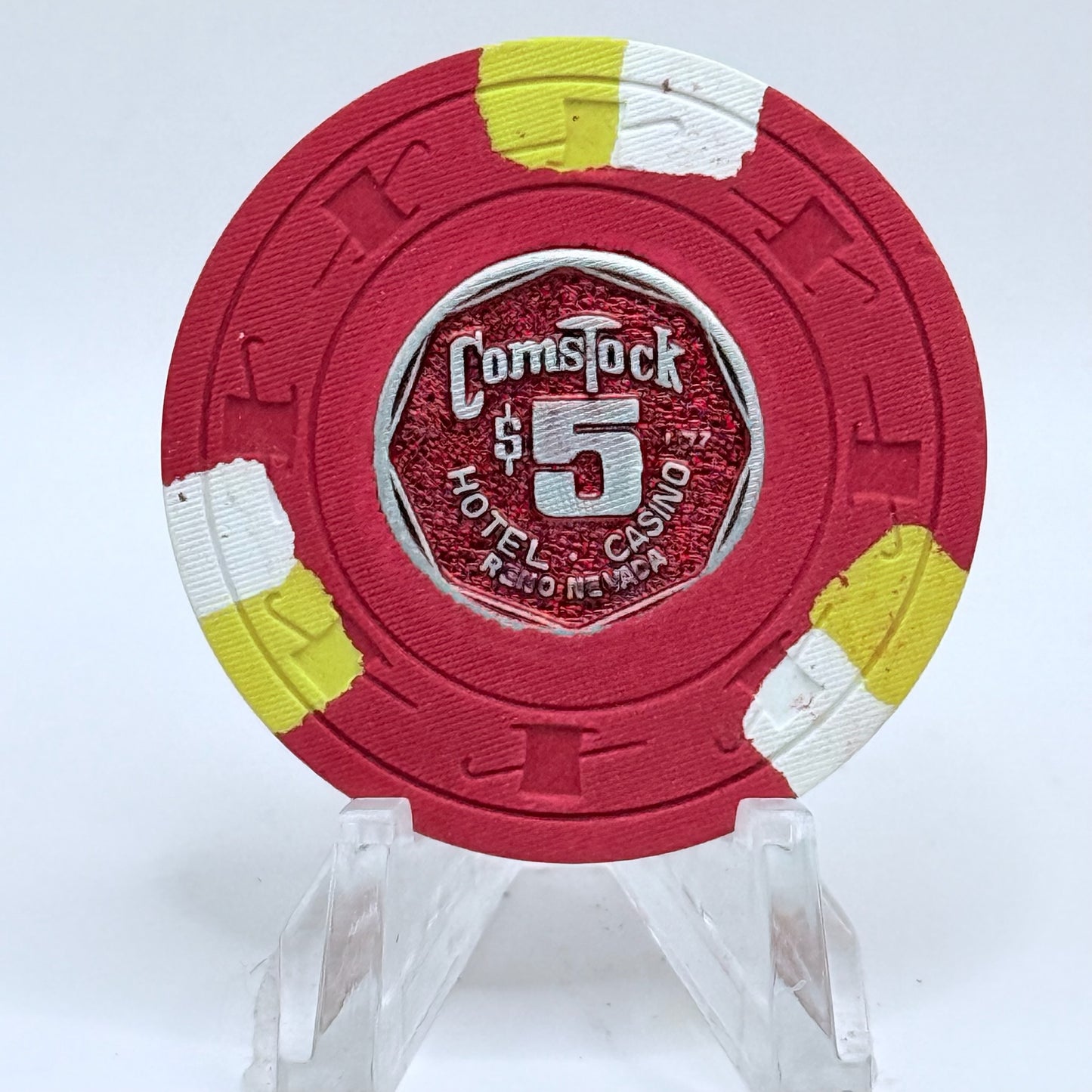 Comstock Reno Nevada 1977 $5 Casino Chip N5036