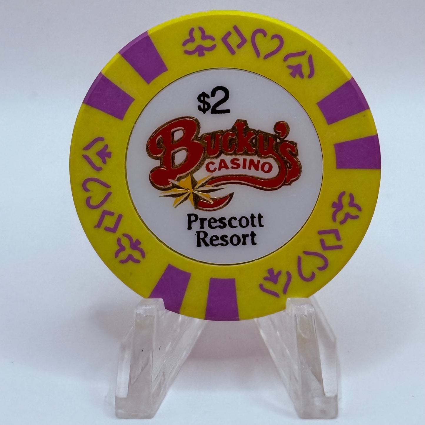 Bucky's Casino Prescott Arizona 1996 $2 Casino Chip