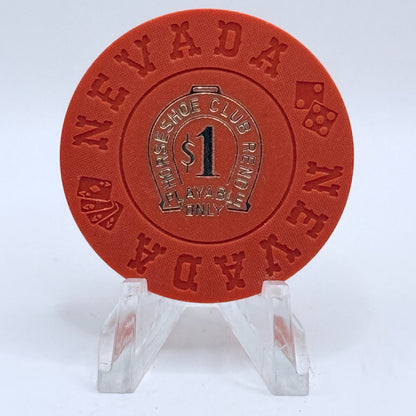 Horseshoe Club Reno Nevada 1970s $1 NCV Casino Chip N6792