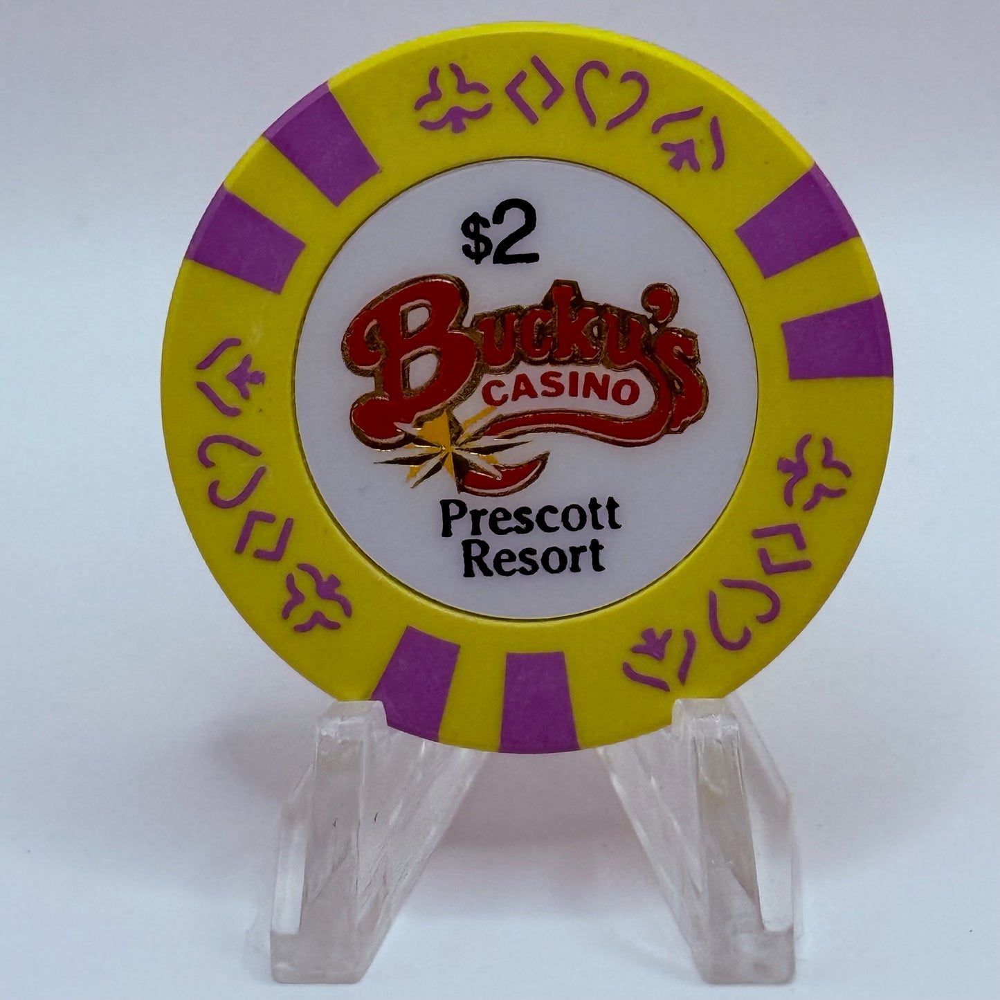 Bucky's Casino Prescott Arizona 1996 $2 Casino Chip