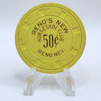 Horseshoe Club Reno Nevada 1977 $0.50 Casino Chip N3037