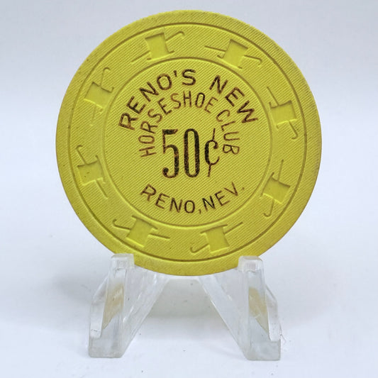 Horseshoe Club Reno Nevada 1977 $0.50 Casino Chip N3037