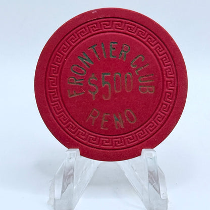 Frontier Club Reno Nevada 1950 $5 Casino Chip N5076