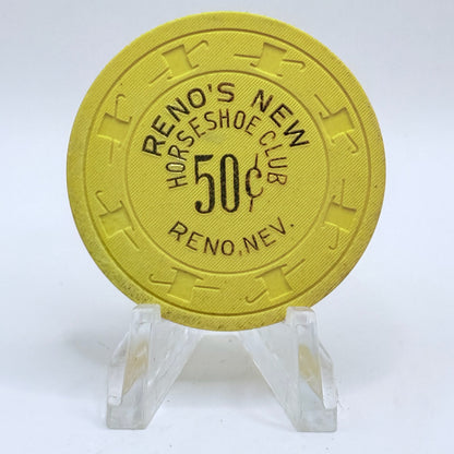Horseshoe Club Reno Nevada 1977 $0.50 Casino Chip N3037