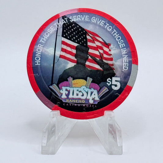 Fiesta Rancho N. Las Vegas Nevada 2015 'Month of Honor' LE $5 Casino Chip