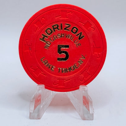 Horizon Casino Lake Tahoe Nevada 1995 $5 NCV Casino Chip N2797