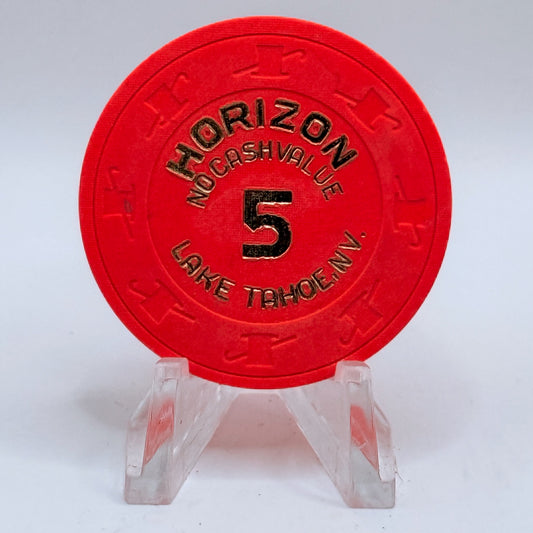 Horizon Casino Lake Tahoe Nevada 1995 $5 NCV Casino Chip N2797