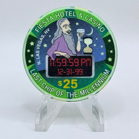 Fiesta Rancho N. Las Vegas Nevada 2000 'First Chip Of The Millennium' LE $25 Casino Chip V4126