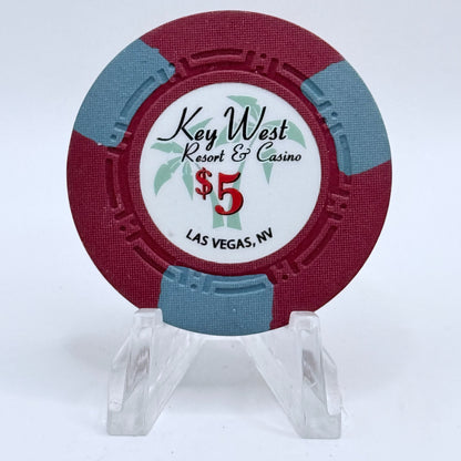 Key West Resort & Casino Las Vegas Nevada $5 Poker Chips