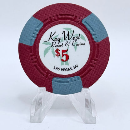 Key West Resort & Casino Las Vegas Nevada $5 Poker Chips