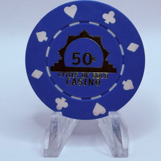 Cities Of Gold Casino Santa Fe New Mexico $0.50 Casino Chip